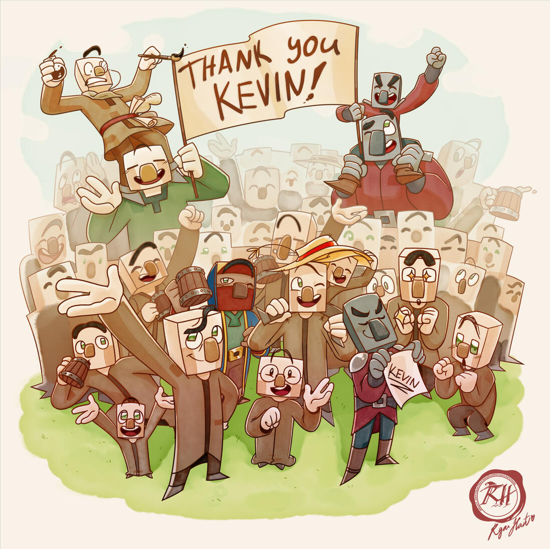 "Thank you" card for our amazing voice actor Kevin